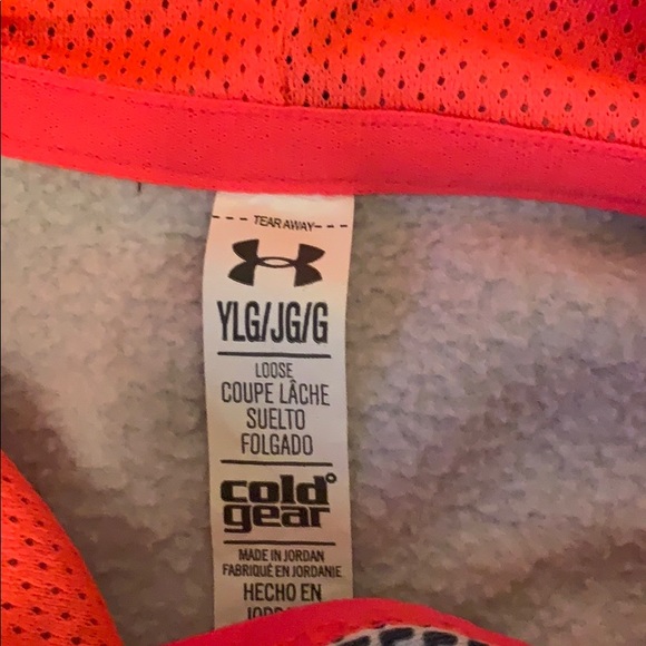 Girls Under Armour Cold Gear Long Sleeve Pullover - Picture 5 of 6